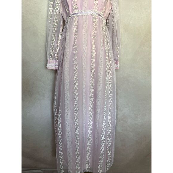 Vintage Gunne Sax Style Prairie Dress Floral - Picture 5 of 10